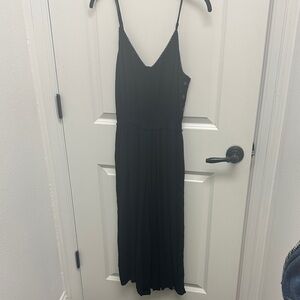 Elegant Black Spaghetti Strap Dress